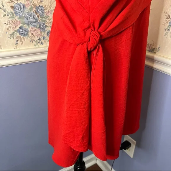 Gilli One Shoulder Classic Red Dress, Size S, NWT - Picture 9 of 10